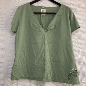 Isis Organic Cotton Twist Front Top